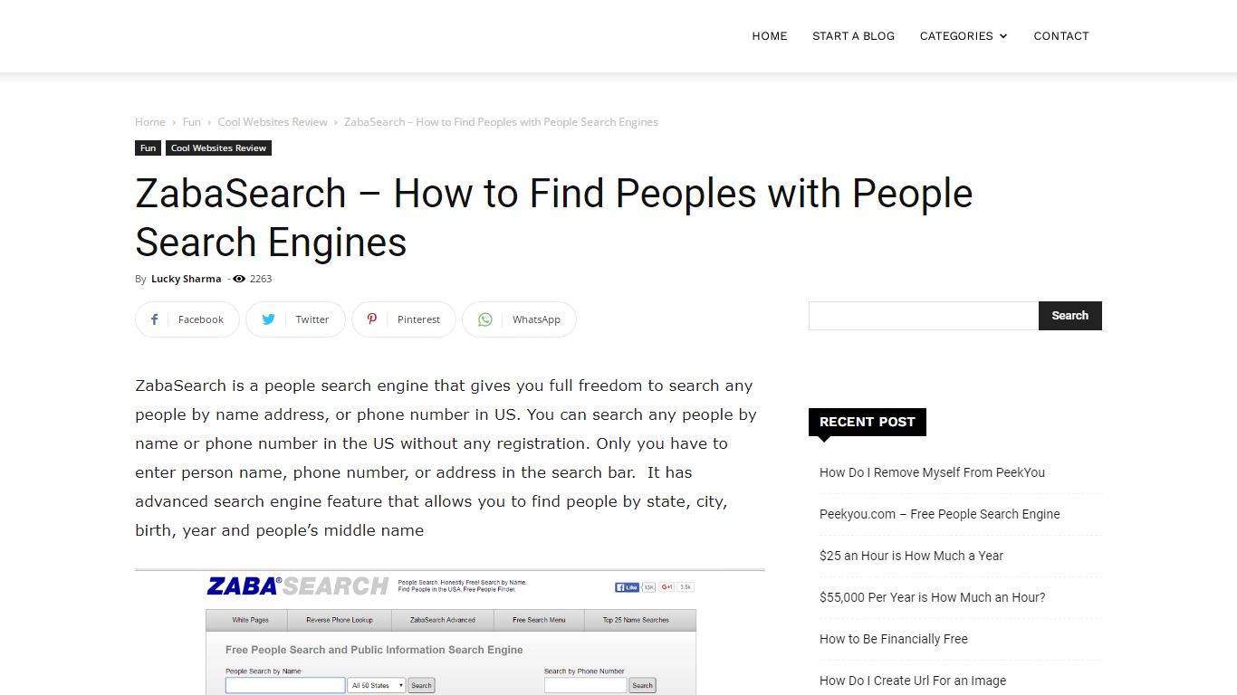 ZabaSearch - How To Find Peoples With People Search Engines - Ehowportal